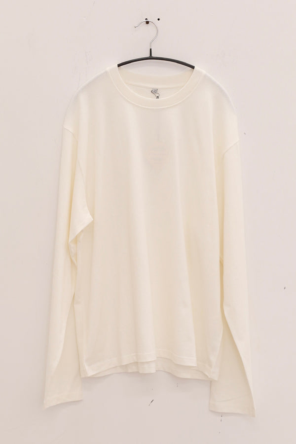 BASERANGE crew neck long sleeve T-shirt France BAS-TOBL-CO-WI24-UNDYED